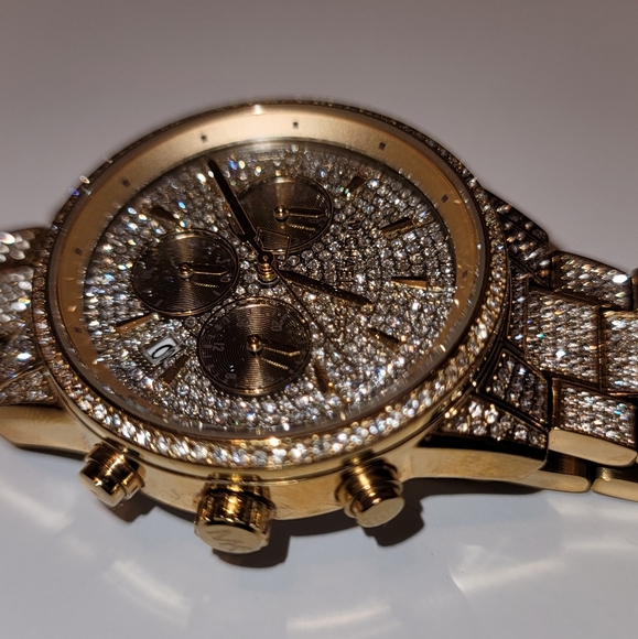 Michael Kors Gold - Tone Oversized Watch - Picture 1 of 3